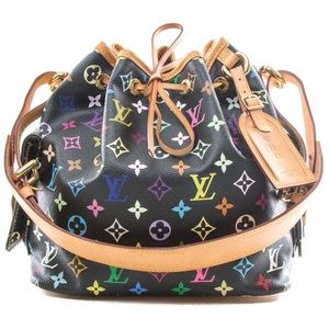 Louis Vuitton Multicolor Petit Noe Noir Bag